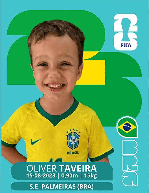 Figurinha personalizada da Copa 4